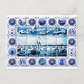 Holland Delftware Style Mural Briefkaart (Voorkant)