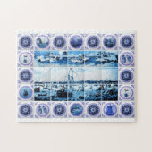 Holland Delftware Style Mural Legpuzzel (Horizontaal)