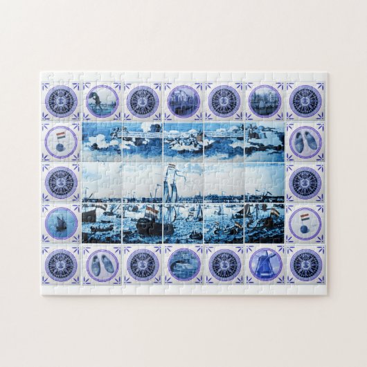  Holland Delftware Style Mural Legpuzzel (Horizontaal)
