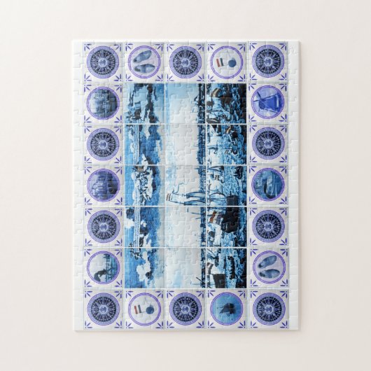  Holland Delftware Style Mural Legpuzzel (Verticaal)