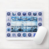  Holland Delftware Style Mural Muismat (Met muis)