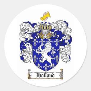 HOLLAND FAMILT - HOLLAND COAT WAPENS RONDE STICKER