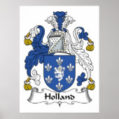 Holland Family Crest Poster (Voorkant)