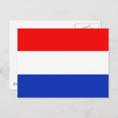 Holland Flag Briefkaart (Voorkant / Achterkant)
