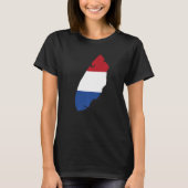 Holland flag in Texel outline Texel T-shirt (Voorkant)