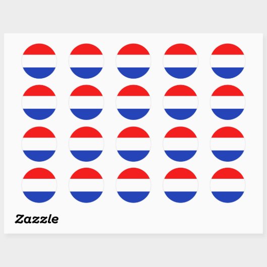 Holland Flag Ronde Sticker (Vel)