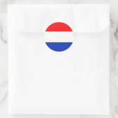 Holland Flag Ronde Sticker (Tas)