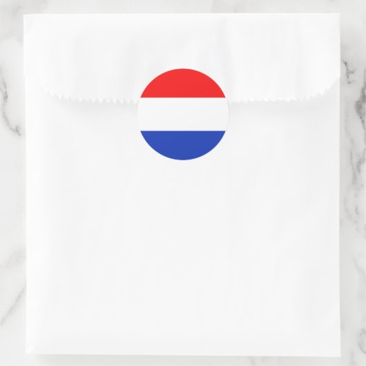 Holland Flag Ronde Sticker (Tas)