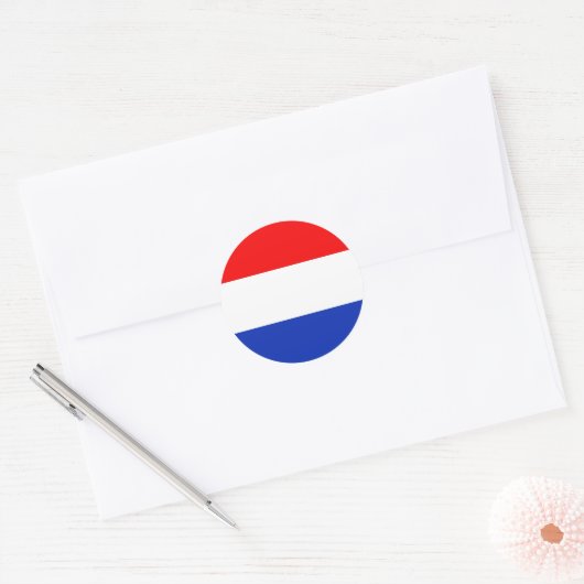 Holland Flag Ronde Sticker (Envelop)