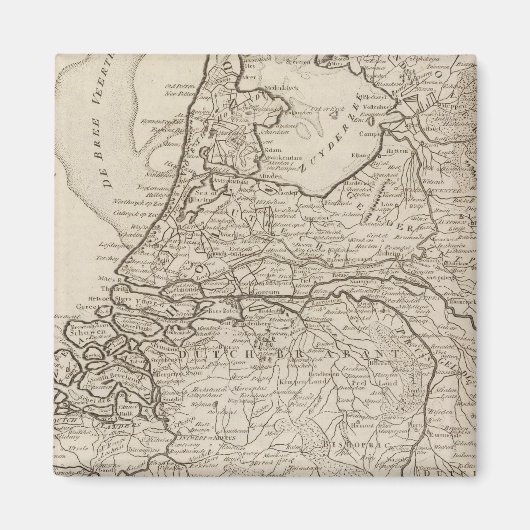 Holland, Friesland, Groningen, Overyssel Magneet (Voorkant)
