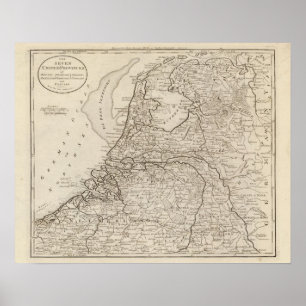 Holland, Friesland, Groningen, Overyssel Poster