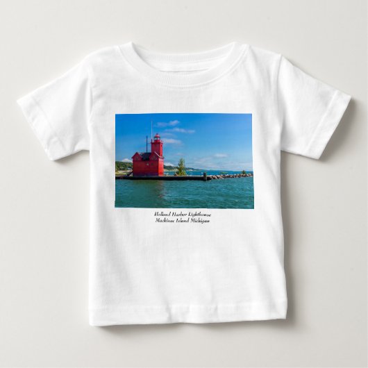 Holland Harbor Lighthouse Baby T-Shirt (Voorkant)