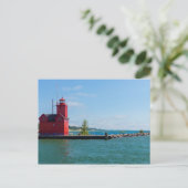 Holland Harbor Lighthouse Briefkaart (Staand voorkant)
