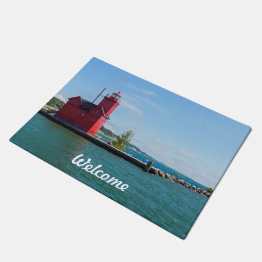 Holland Harbor Lighthouse Deurmat (Schuin)