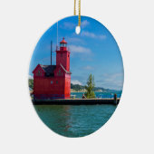 Holland Harbor Lighthouse Keramisch Ornament (Rechts)