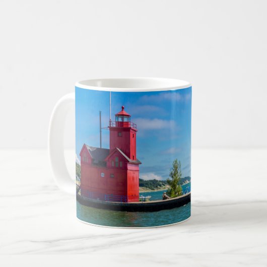 Holland Harbor Lighthouse Koffiemok (Voorkant links)
