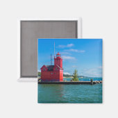 Holland Harbor Lighthouse Magneet (Voorkant / Achterkant)