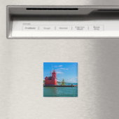 Holland Harbor Lighthouse Magneet (Insitu (Vaatwasser))