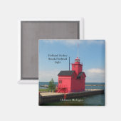 Holland Harbor South Pierhead Light 2011 magnet (Voorkant / Achterkant)