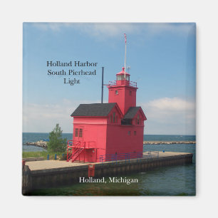 Holland Harbor South Pierhead Light 2011 magnet