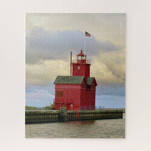 Holland Harbor South Pierhead Light Legpuzzel (Verticaal)