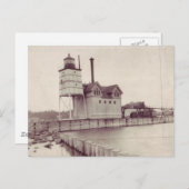 Holland Harbour Lighthouse 2 Briefkaart (Voorkant / Achterkant)