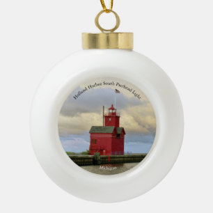 Holland Harbour South Pierhead lichtornament Keramische Bal Ornament