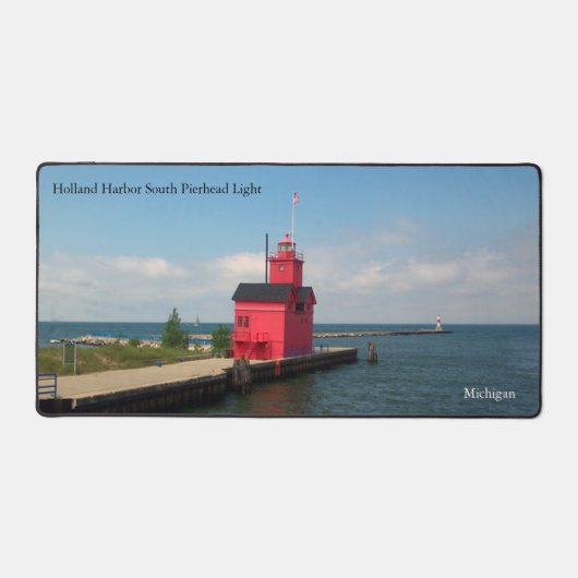 Holland Harbour South Pierhead Light bureaumat (Voorkant)