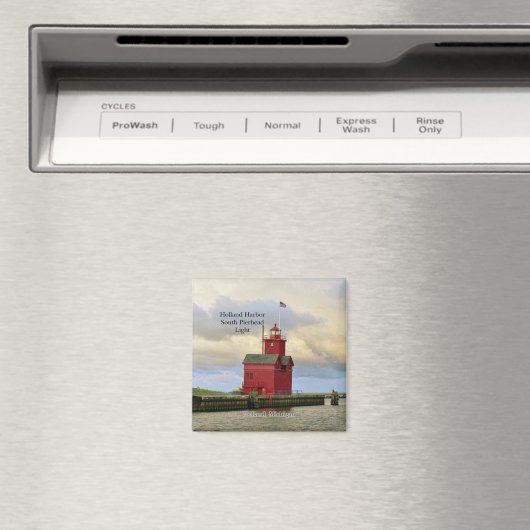 Holland Harbour South Pierhead Light magnet (Insitu (Vaatwasser))