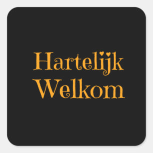 Holland - HarWelkom bij de website Vierkante Sticker