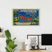 HOLLAND HOTEL WOLFHEZE OOSTERBEEK POSTER (Thuiskantoor)