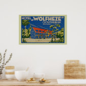 HOLLAND HOTEL WOLFHEZE OOSTERBEEK POSTER (Keuken)