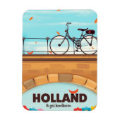 Holland "Ik zal handhaven" Fietsposter. Magneet (Verticaal)