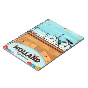 Holland "Ik zal handhaven" Fietsreisposter. Notitieboek
