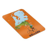 Holland kaart reisposter magneet (Rechterzijde)