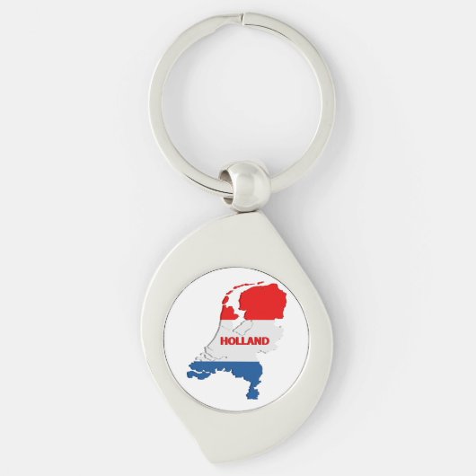 Holland-kaart Sleutelhanger (Voorkant)
