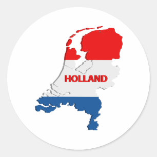 Holland kaartflesopener ronde sticker