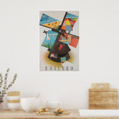 Holland Kunst Nederland Reisposter Windmolen Poster (Keuken)