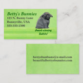 Holland Lop Biz-kaarten Visitekaartje (Voorkant / Achterkant)