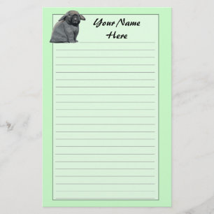Holland Lop Briefpapier