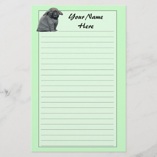Holland Lop Briefpapier (Voorkant)