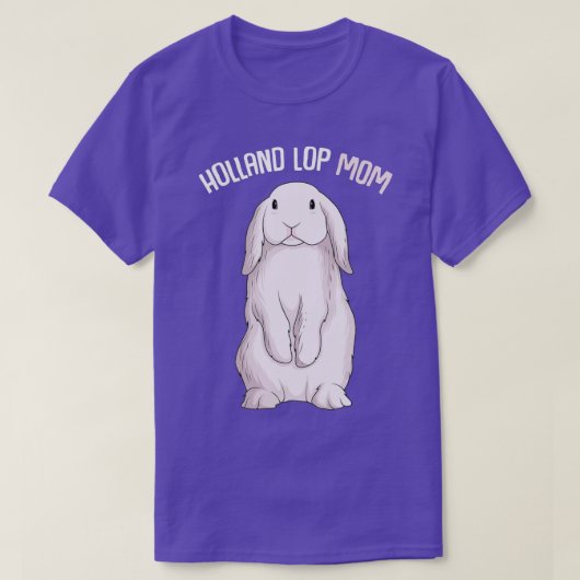 Holland Lop Bunny Rabbit mama T-shirt (Design voorkant)