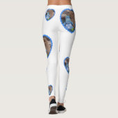 Holland Lop bunny & zijn speelgoed hippo op Leggings (Achterkant)
