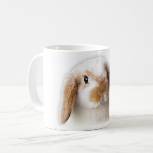 Holland Lop Coffee Mok (Voorkant links)