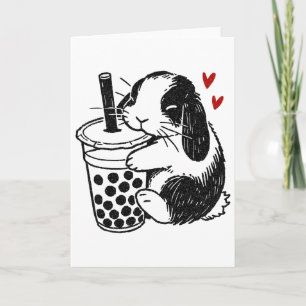 Holland Lop Konijn Houdt van Boby Thea Bunny En Bu Kaart