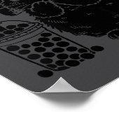 Holland Lop Rabbit And Boba Tea Funny Bunny Bubble Poster (Hoek)