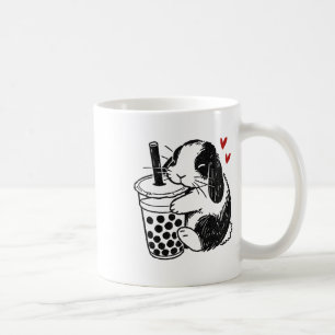 Holland Lop Rabbit houdt van Boba Tea Bunny en Bub Koffiemok