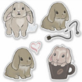 Holland lop Sammlung  Sticker (Voorkant)