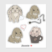Holland lop Sammlung Sticker (Vel)