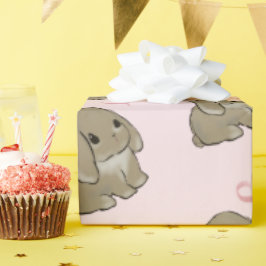 Holland lop with heart  cadeaupapier